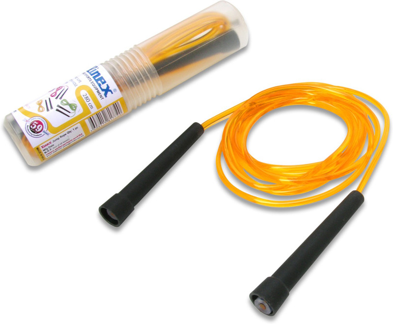 Vinex Vinex Jumping Rope - Premium (PVC, Transparent Yellow) Freestyle Skipping Rope(Yellow, Length: 279 cm)