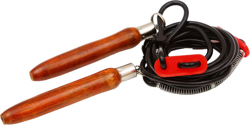 Vicky Adjustable Ball Bearing Skipping Rope(Black, Brown, Length: 320 cm)