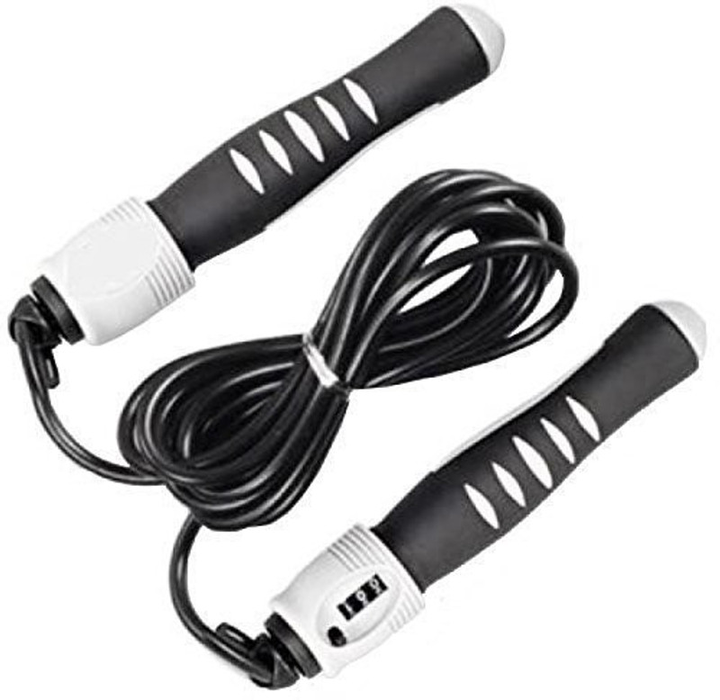 Kemket Skipping Ropes Comfortable Handles Weighted Skipping Rope(Black, Length: 20 inch)