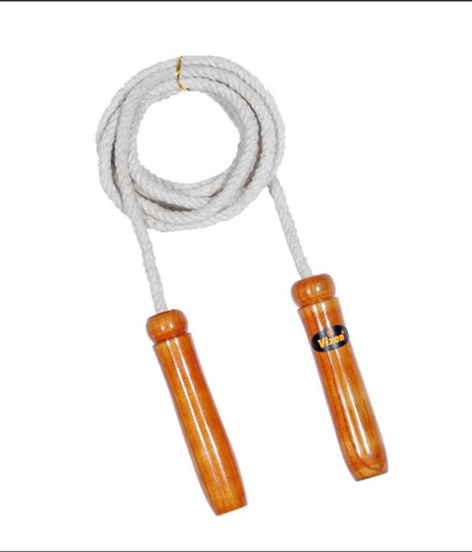 Vixen Cotton Freestyle Skipping Rope(White, Length: 274 cm)