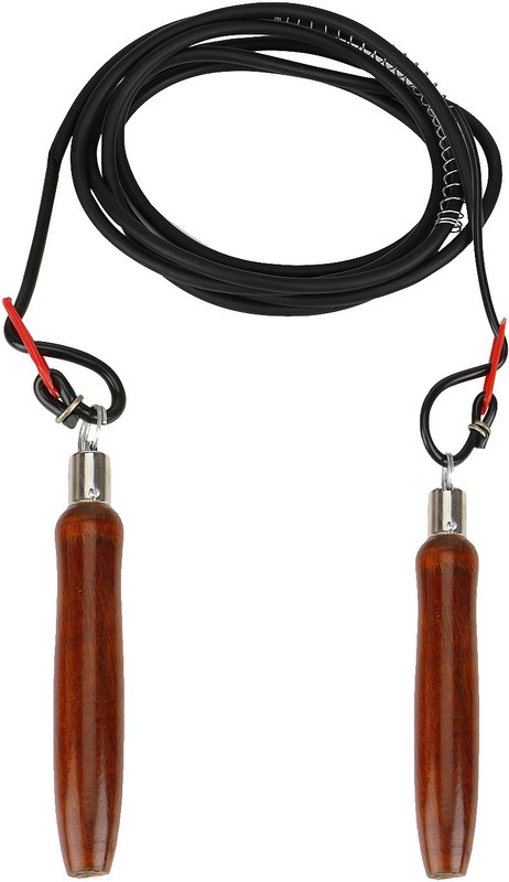 Richard Pride Ball Bearing Skipping Rope(Black, Length: 6.5 inch)