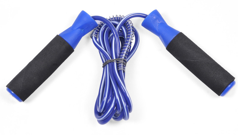 HealthSmith Premium Fitness Freestyle Skipping Rope(Blue, Length: 277 cm)