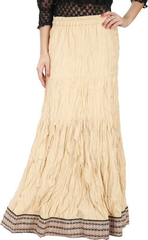 The Doyle Collection Solid Women Wrap Around White Skirt