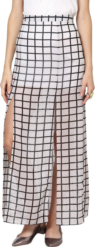 Abiti Bella Checkered Women Straight Multicolor Skirt