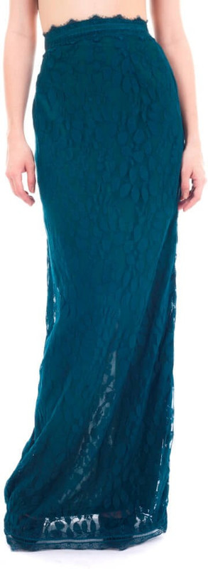 Forever 9teen Self Design Women Straight Green Skirt