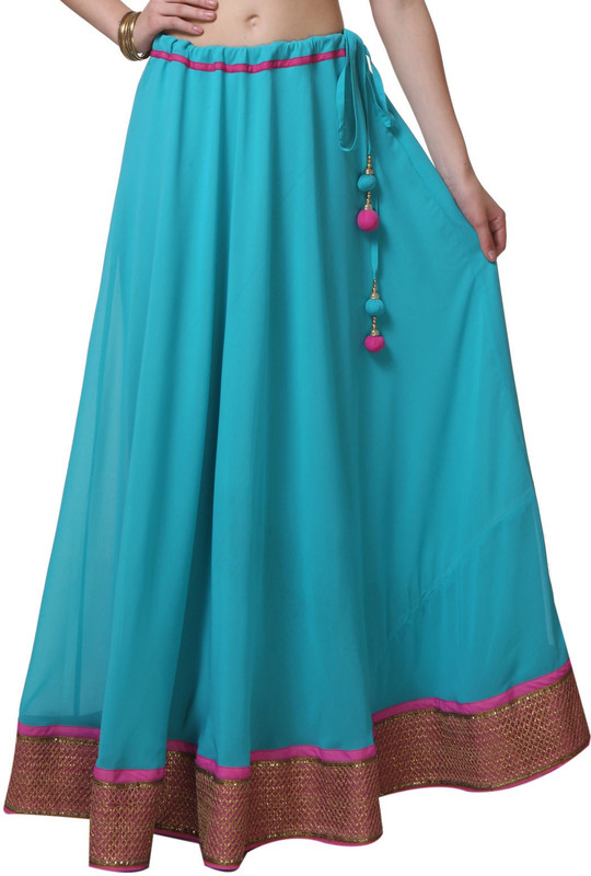 9rasa Embellished Women A-line Light Blue Skirt