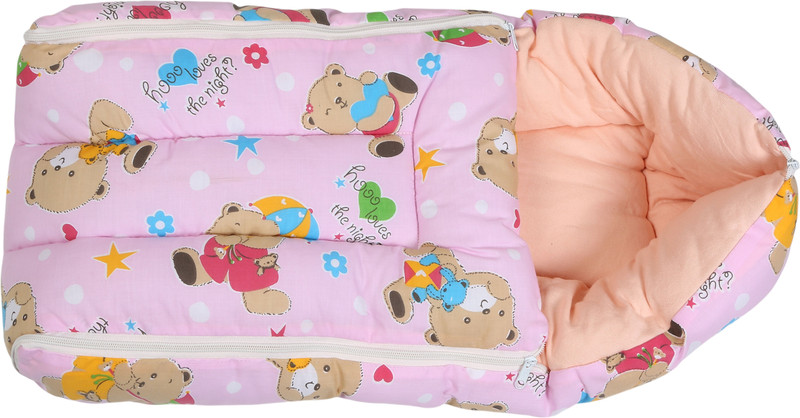 Eshelle Teddie-Pk 3 In 1 Bedding Set Sleeping Bag(Pink)