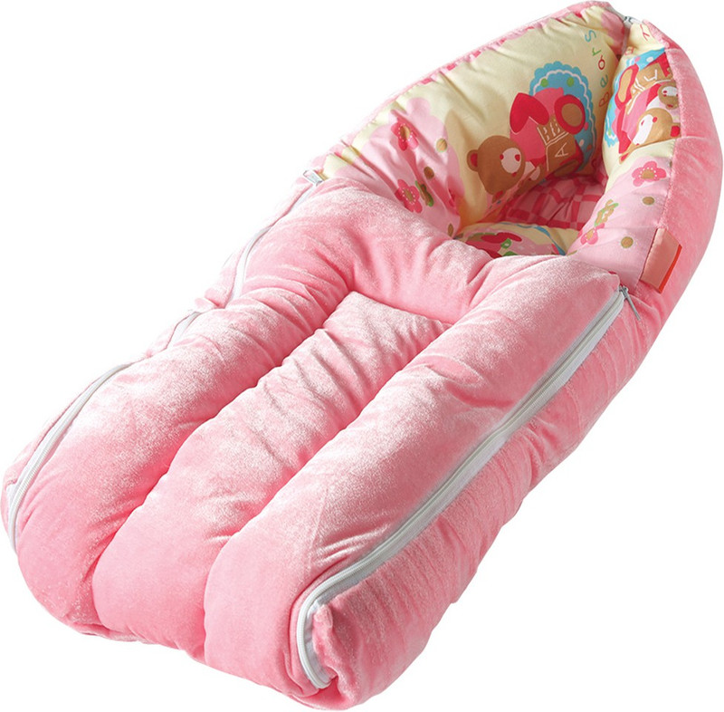Apple Baby Velvet Bed Sleeping Bag(Pink)