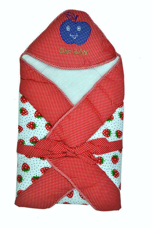 Jhankhi New Born Baby Soft Cotton Velcro Sleeping Bag(Red)