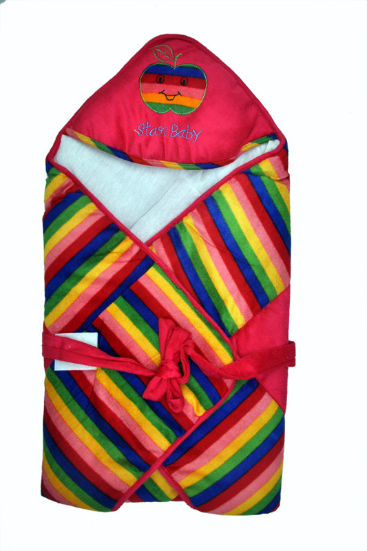 Jhankhi New Born Baby Soft Cotton Velcro Sleeping Bag(Pink)