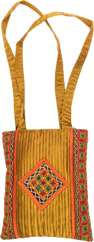 Minky's Decor Men & Women Yellow Shoulder Bag Minky's Decor Men & Women Yellow Shoulder Bag