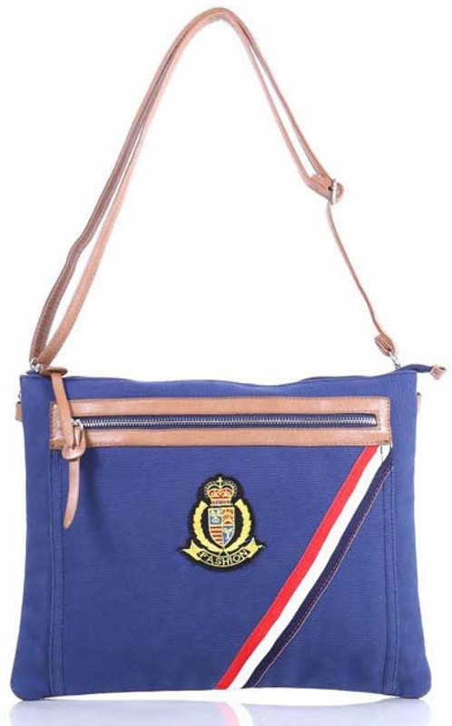 Via Harp Blue Sling Bag