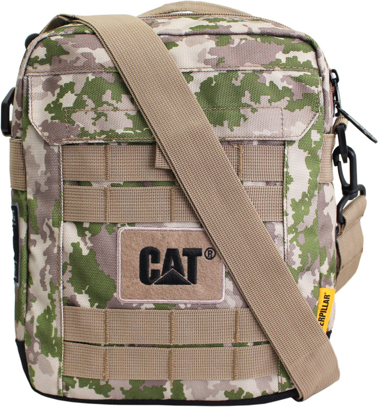 CATERPILLAR Green, Beige Sling Bag
