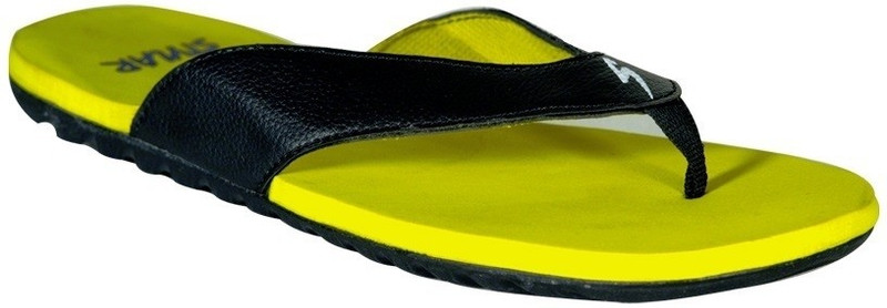 Stylar Yellow And Black Watson Flip Flops