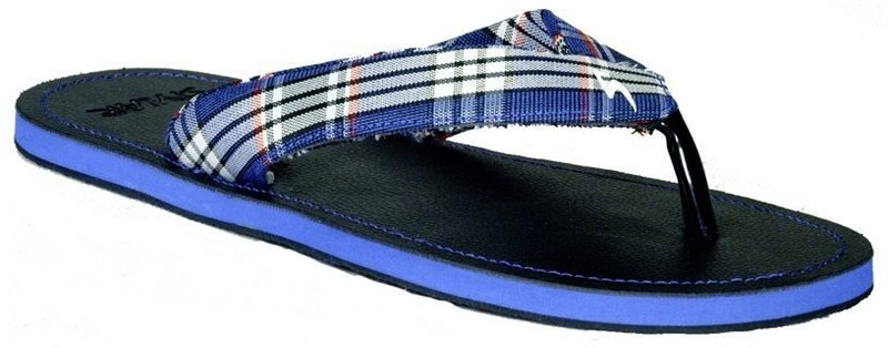 Stylar Blue and Black Flip Flops
