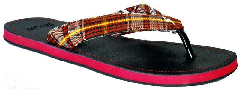 Stylar Red and Black Flip Flops