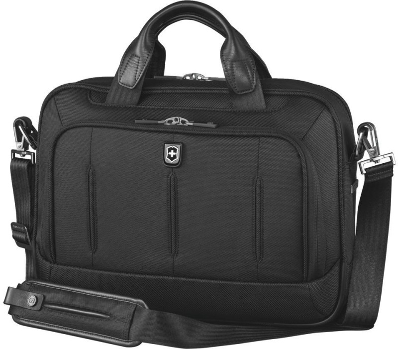 Victorinox VX One Laptop Folio 13 Brief With Tablet / eReader Pocket Small Travel Bag(Black)