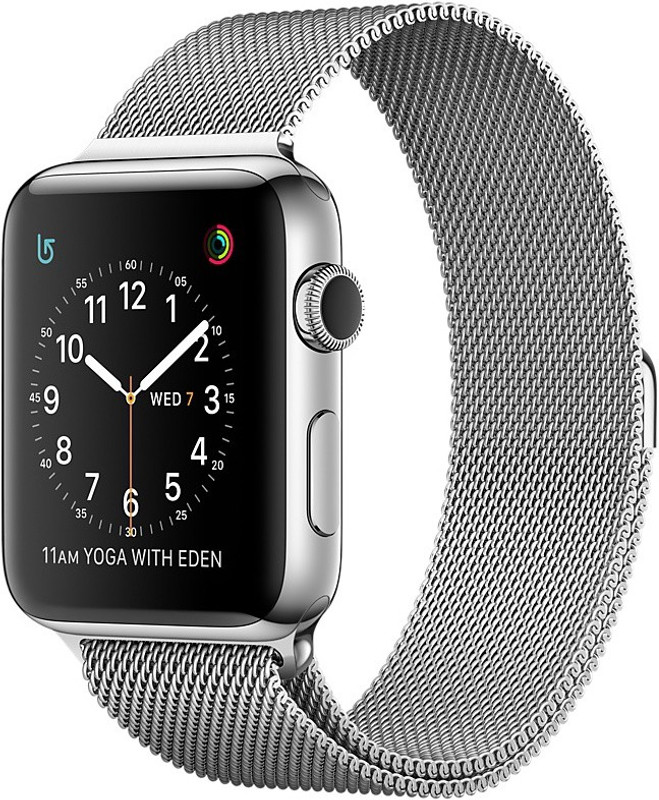 Apple Watch Series 2 - 38 mm Stainless Steel Case with Silver Milanese Loop(Silver Strap Medium) Apple Watch Series 2 - 38 mm Stainless Steel Case with Silver Milanese Loop(Silver Strap Medium)