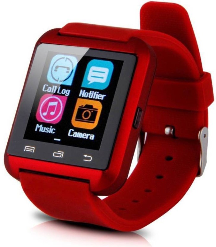 A Connect Z U8Red501-06 phone Smartwatch(Red Strap Regular)
