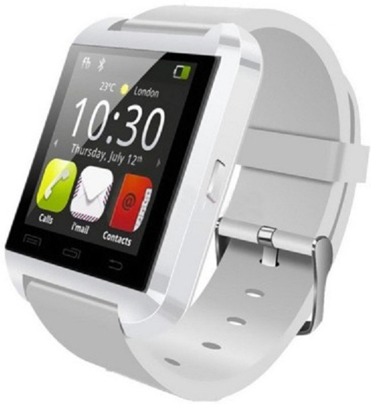 Aomax Bluetooth U8 Watch White Smartwatch(White Strap Regular) Aomax Bluetooth U8 Watch White Smartwatch(White Strap Regular)
