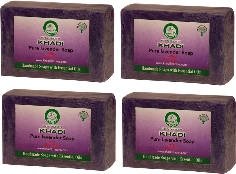 Khadi Herbal Pure Lavender(4 x 125 g)