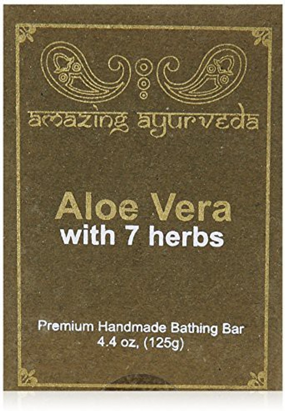 Amazing Ayurveda Premium Handmade Soap Aloe Vera With 7 Herbs(124.696 g)