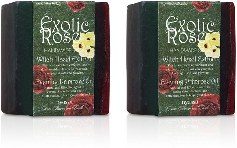 Nyassa Exotic Rose Handmade Soap Pack Of 2(2 x 150 g)
