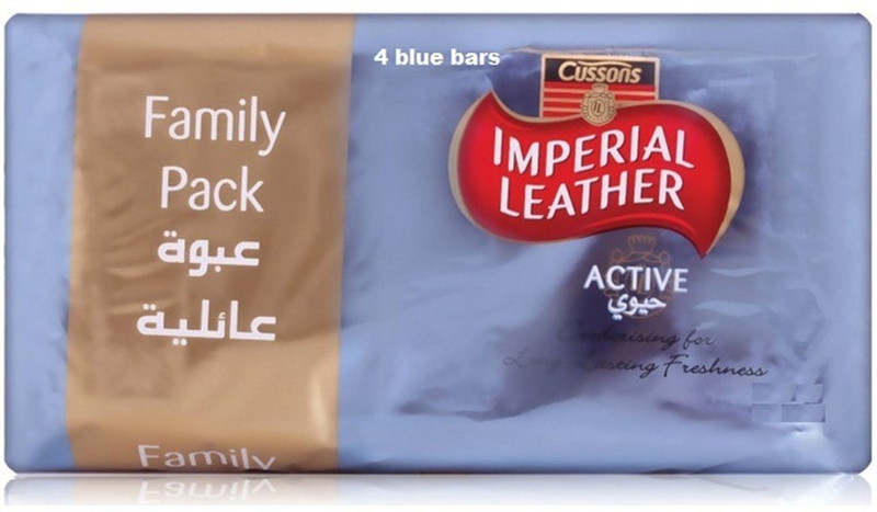 Imperial Leather Active Luxuriously Family Soap bars ( Pack of 4 )(4 x 43.75 g)