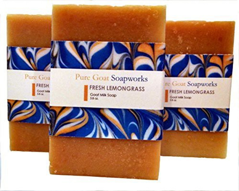 Pure Goat Soapworks Fresh Lemongrass Goat Milk (3-pack)(3 x 76.67 g)