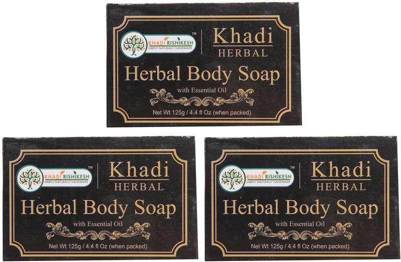 Khadi Rishikesh Herbal Mix Fruit Body Soap-Pack of 3 Each(3 x 41.67 g)
