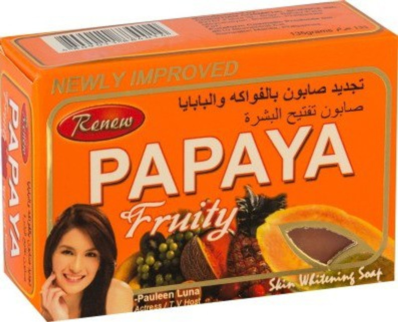 Renew papaya fruity skin whitening 101% originalsoap(135 g)