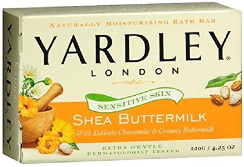 Yardley London of London Shea Buttermilk Bath Bars Sensitive Skin (Pack of 4)(120 g)