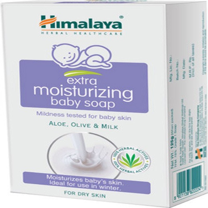 Himalaya Baby Extra Moisturizing Soap-125g(Pack Of -2)(2 x 62.5 g)