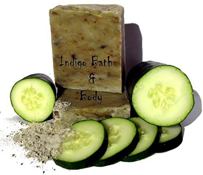 Indigo Bath and Body, LLC Green Goddess - Cucumber & French Green Clay Facial & Soap(100 g)