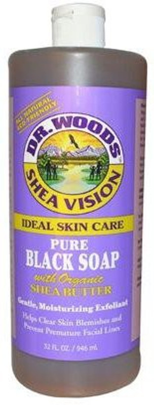 Dr. Woods Shea Vision Pure Black Soap With Organic Shea Butter(946 ml)