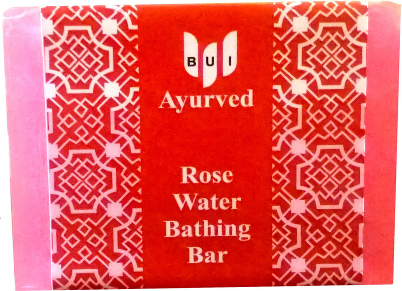 BUI Ayurved Rose Water Bathing Bar(3 x 41.67 g)