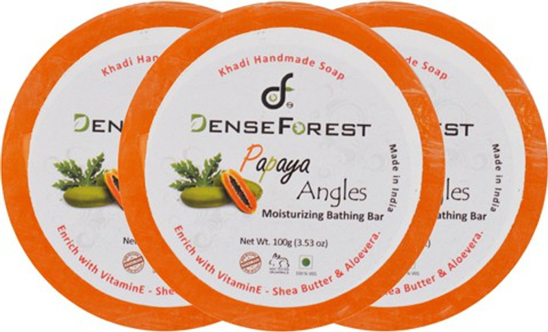 Dense Forest Papaya Angles Khadi Soap(3 x 33.33 g)