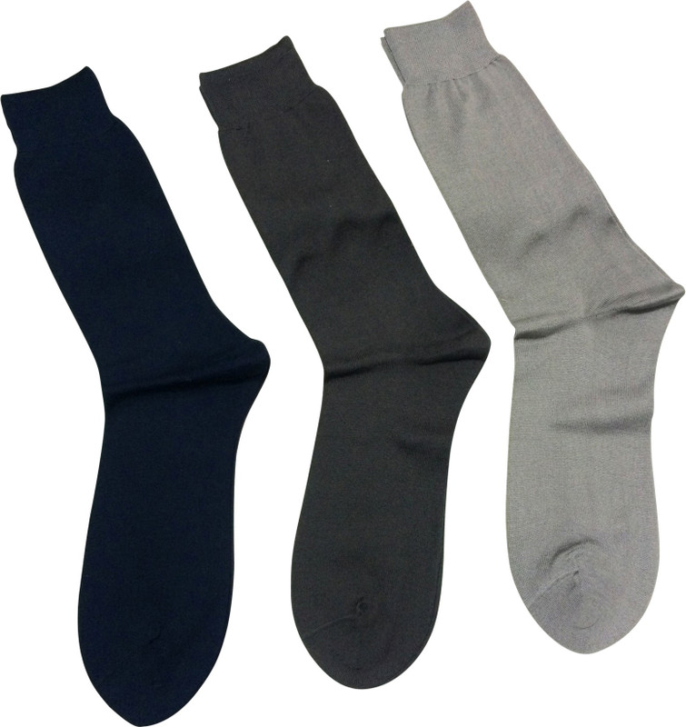 Graceway Men Solid Mid-Calf/Crew