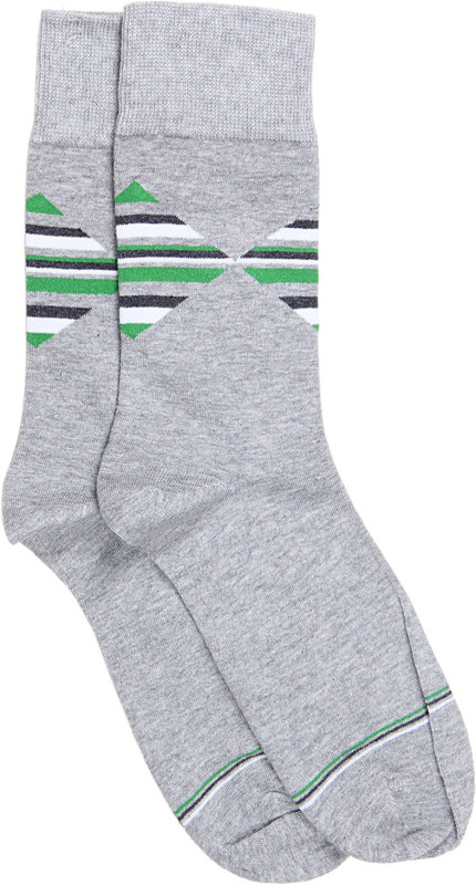 Graceway Men Geometric Print Mid-Calf/Crew
