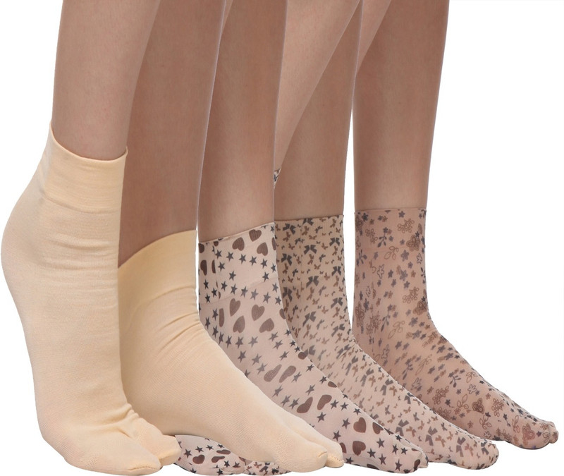 TeeMoods Women Printed Ankle Length(Pack of 4)