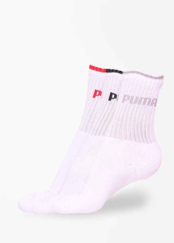 Puma Men Solid Mid-Calf/Crew(Pack of 3)