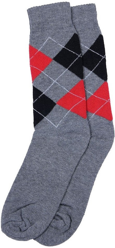 Graceway Men Geometric Print Knee High