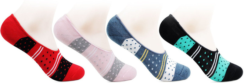 Bonjour Women Self Design Peds/Footie/No-Show