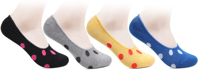 Bonjour Women Polka Print Peds/Footie/No-Show