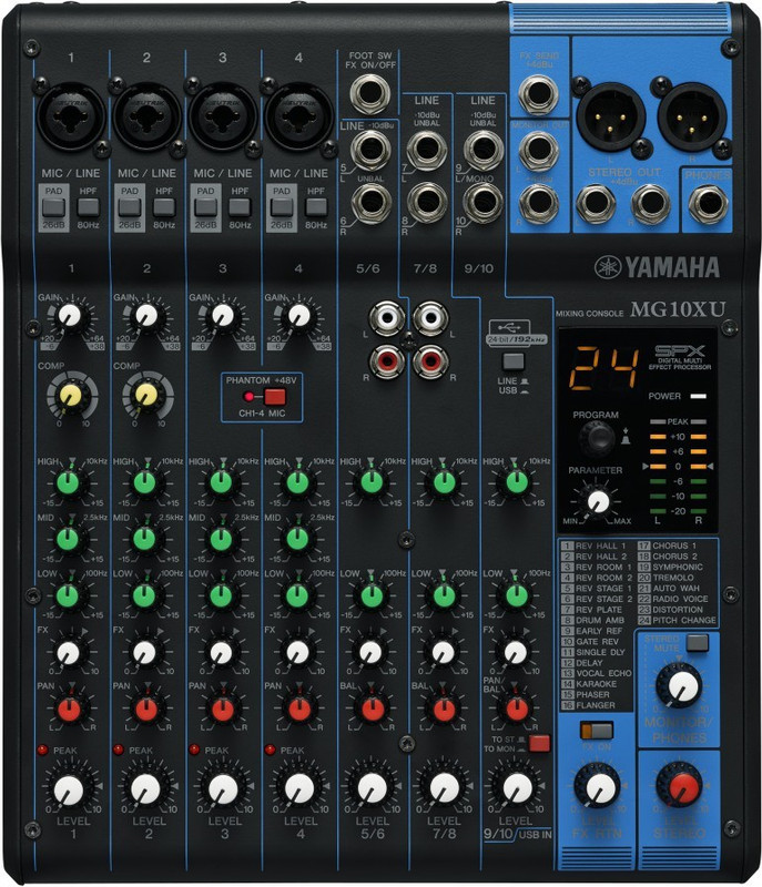 YAMAHA MG10XU Analog Sound Mixer