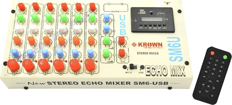 Krown Mixer-KSM-6USB Analog Sound Mixer