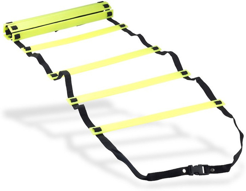 Sahni Sports Agility 8 Mtr Flat Adjustable Speed Ladder(Yellow, Black)