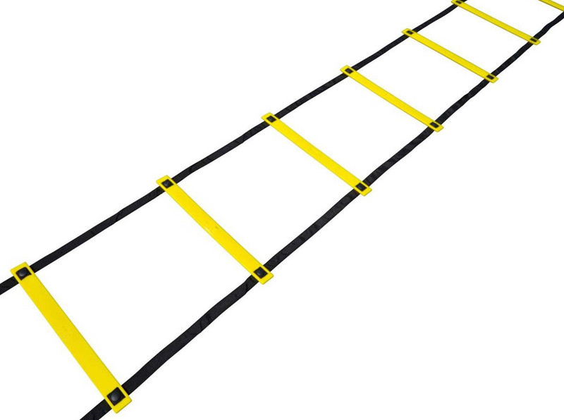 Sahni Sports Agility 4 Mtr Flat Fixed Speed Ladder(Yellow, Black)