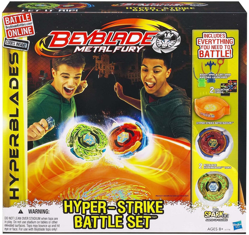 Beyblade Metal Fury Hyper-strike Battle Set(Multicolor)