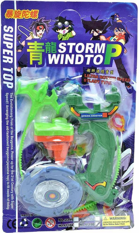 Fantasy India Multicolor Storm Wind Top Beyblade Spinning Toy(Multicolor)